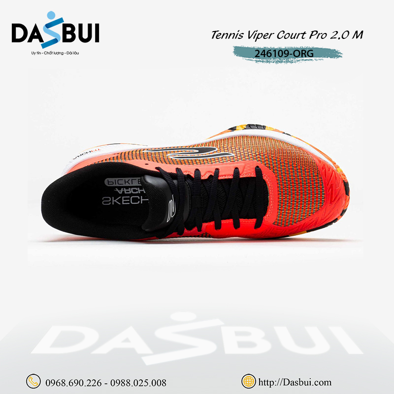 Giày Pickleball Tennis Skechers Viper Court Pro 2.0 M 246109-ORG 370223 2