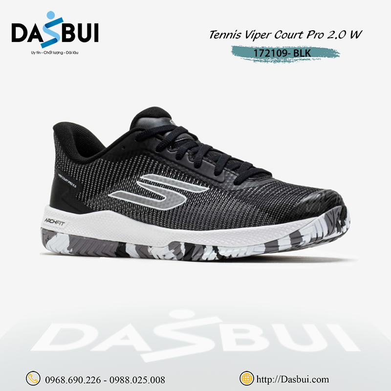 Alternative view of Giày Pickleball Tennis Skechers Viper Court Pro 2.0 M 172109-BLK
