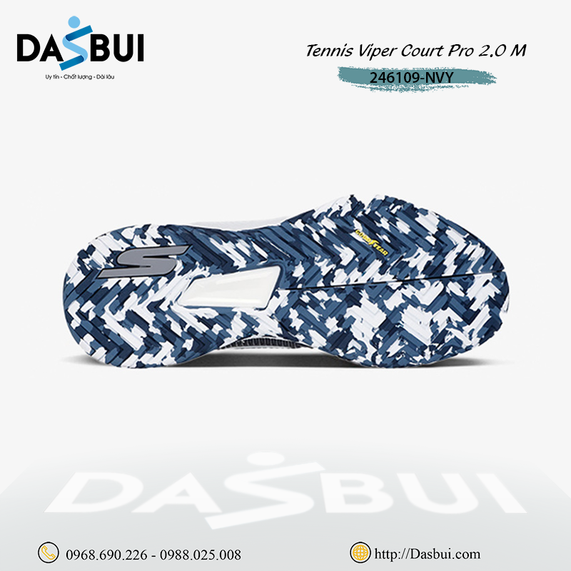 Giày Pickleball Tennis Skechers Viper Court Pro 2.0 M 246109-NVY skechers viper court pro 2 0 nav 2