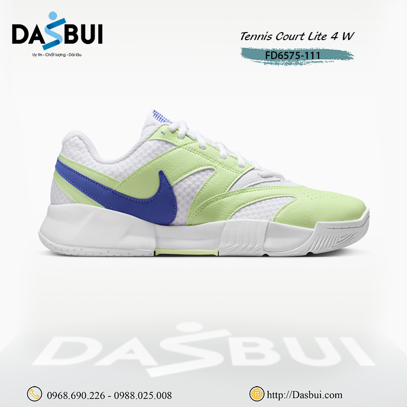 Giày Tennis Pickleball Nữ NikeCourt Lite 4 FD6575-111 W