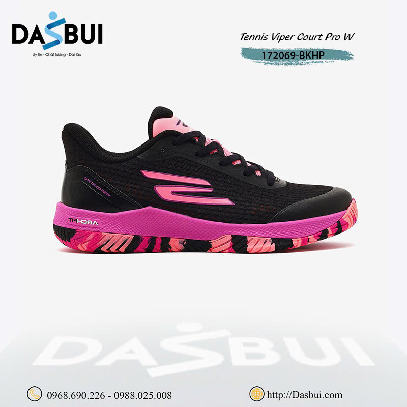 Giày Skechers Viper Court Pro M 172069-BKHP